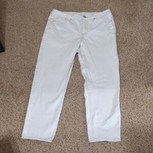 Seven7 Women's White Ankle & Cropped Jeans